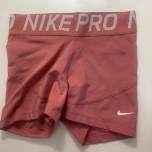 Pink DryFit Nike Pro Shorts
